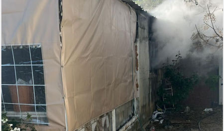 حورة.اصابة رضيع وأمه اثر حريق في مبنى سكني